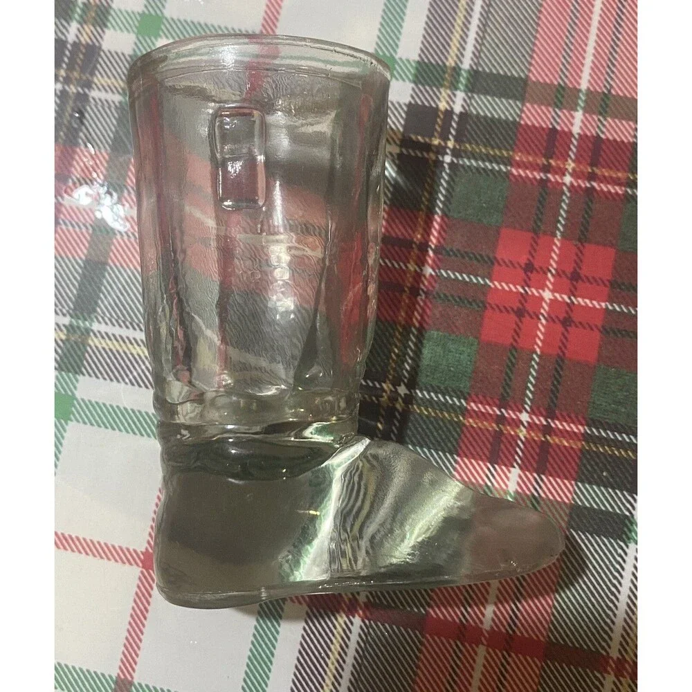 Vintage Glass Candy Container Boot